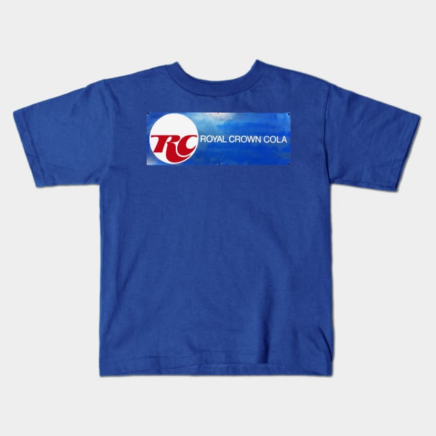 RC COLA ROYAL CROWN COLA VINTAGE SIGN Kids T-Shirt by Overthetopsm